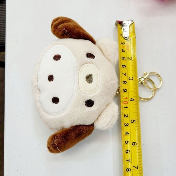 Brand New Pochacco White & Brown Pouch Bag Keychain - Picture 4 of 6